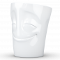 Preview: FiftyEight Henkelbecher Mug Vergnügt weiss